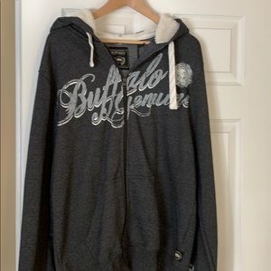 Buffalo David Button Sherpa Hoodie